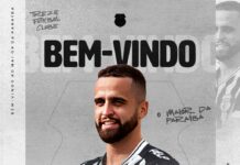 O Treze Futebol Clube anuncia o retorno do volante Lucas Gomes para a temporada 2026