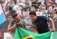 João Fonseca e Marcelo Melo garantem título de duplas do Rio Open