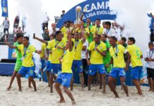 Brasil é pentacampeão da CONMEBOL Liga Evolução de Beach Soccer