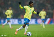 CBF lamenta lesão de Rodrygo