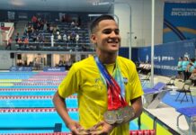 Paraibano brilha com oito medalhas de ouro na Copa Pacífico de Natação, no Chile